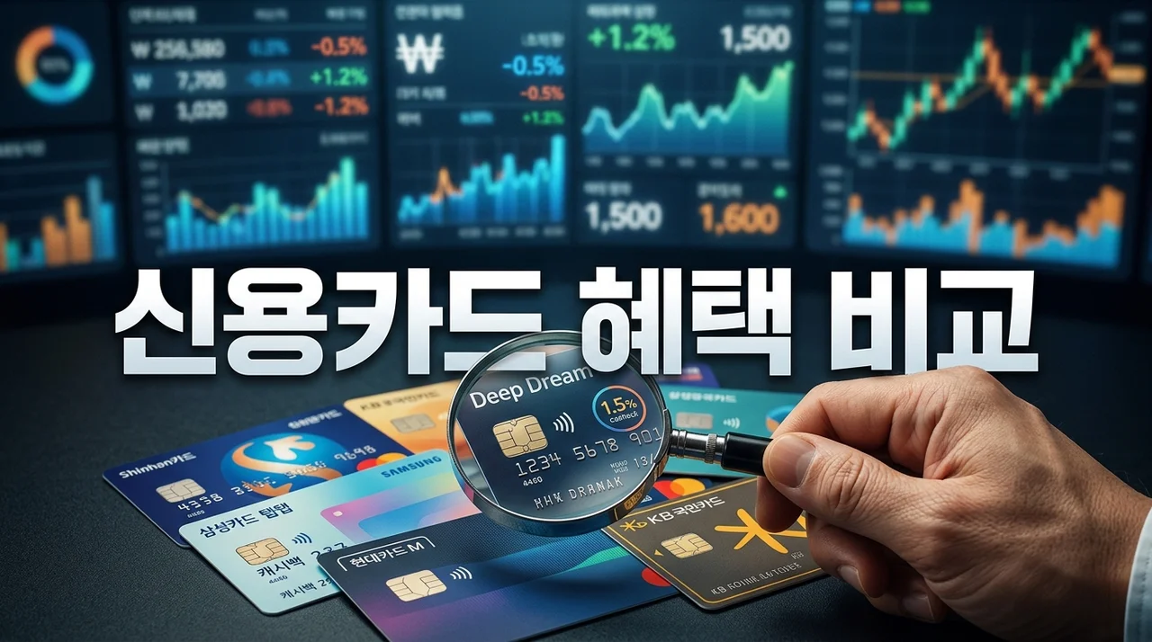 나에게 딱 맞는 신용카드 추천: 혜택 비교로 현명하게 선택하는 법