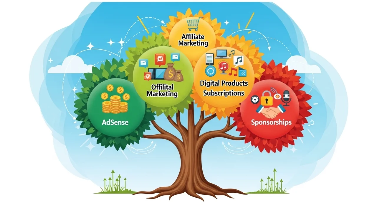 온라인 부업의 미래: 애드센스 외 수익 모델 다각화