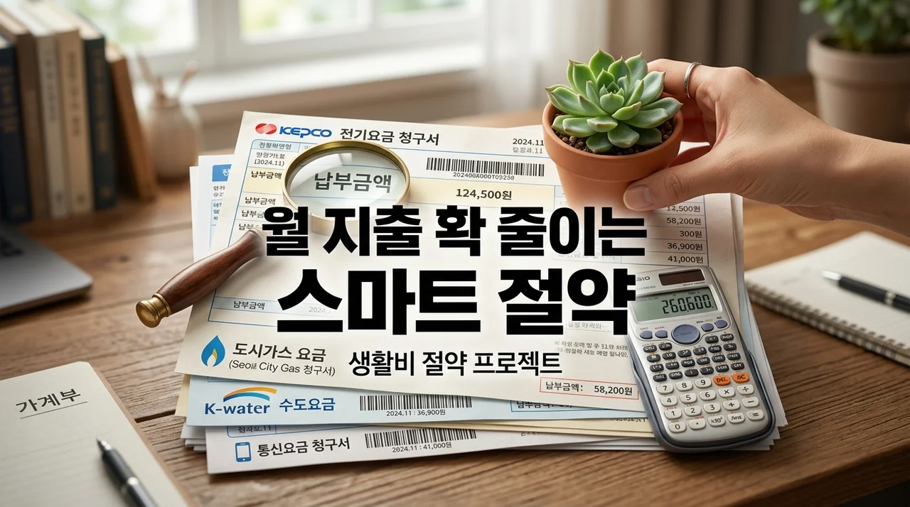 월 지출 확 줄이는 공과비 절약 팁: 스마트 노하우 10가지 총정리