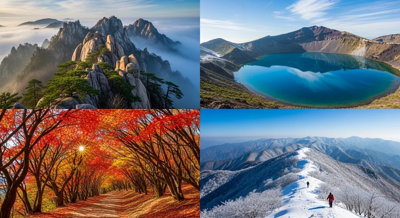 경이로운 자연의 보고: 한국 명산 탑 10 상세 소개