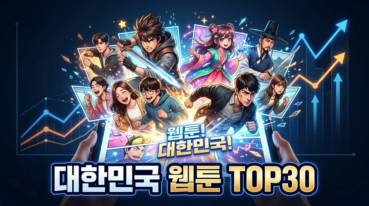 2026년 대한민국 웹툰 트렌드: 독자 사로잡은 작품 TOP30 분석