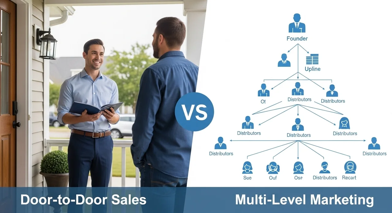 핵심 차이점 비교: 방문판매와 다단계 판매의 법적 기준과 운영 방식