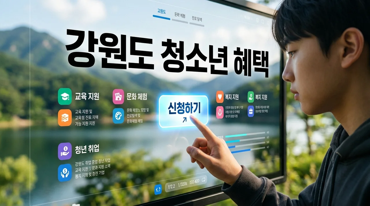 강원도 청소년 혜택: 확인부터 신청까지! 놓치지 말아야 할 모든 정보