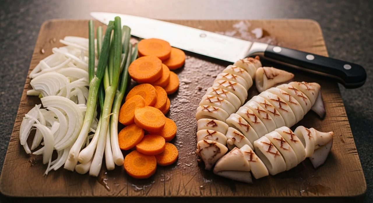 실패 없는 오징어볶음 재료 준비 및 손질법